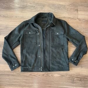 Men’s Trucker Jacket Vegan Suede Banana Republic Size S